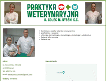 Tablet Screenshot of praktykaweterynaryjna.zdrowie.wlkp.pl